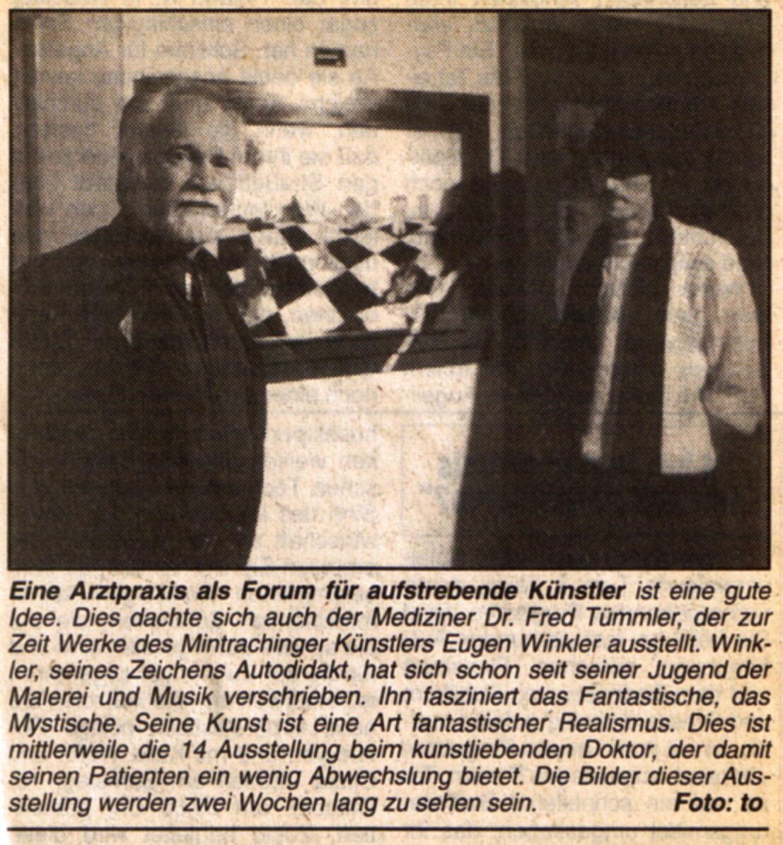 Dr. Fred Tmmler und Maler Eugen J. Winkler