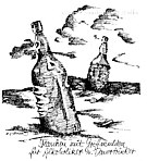 Eugen J. Winkler, Flasche mit Griffmulden fr Alkoholiker und Dauertrinker, Tuschezeichnung