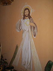 Maler Eugen J. Winkler, Jesus als Wandbild in Lebensgre