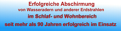 Rutengaenger Eugen Winkler, Abschirmung von Wasseradern und Erdstrahlen mit Magnetismus