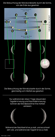 Wann erwacht das Leben auf dem Mond