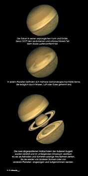 Die Entstehung des Saturn-Ringes - vergrößern